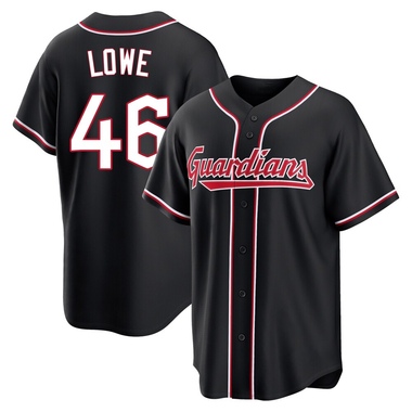 Black Nathaniel Lowe Men's Cleveland Guardians Fashion Out Jersey - Replica Big Tall