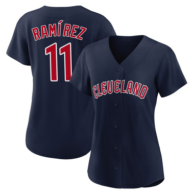Navy Jose Ramirez Women's Cleveland Guardians Alternate Jersey - Authentic Plus Size
