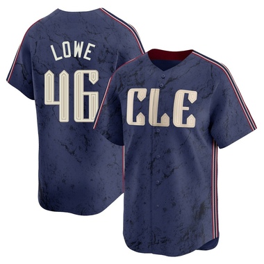 Navy Nathaniel Lowe Men's Cleveland Guardians 2024 City Connect Jersey - Limited Big Tall