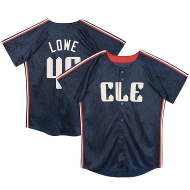 Navy Nathaniel Lowe Toddler Cleveland Guardians Preschool & 2024 City Connect Jersey - Limited