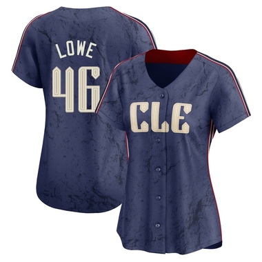 Navy Nathaniel Lowe Women's Cleveland Guardians 2024 City Connect Jersey - Limited Plus Size