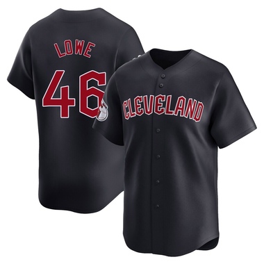 Navy Nathaniel Lowe Youth Cleveland Guardians Alternate Jersey - Limited