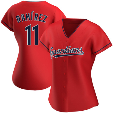 Red Jose Ramirez Women's Cleveland Guardians Alternate Jersey - Authentic Plus Size